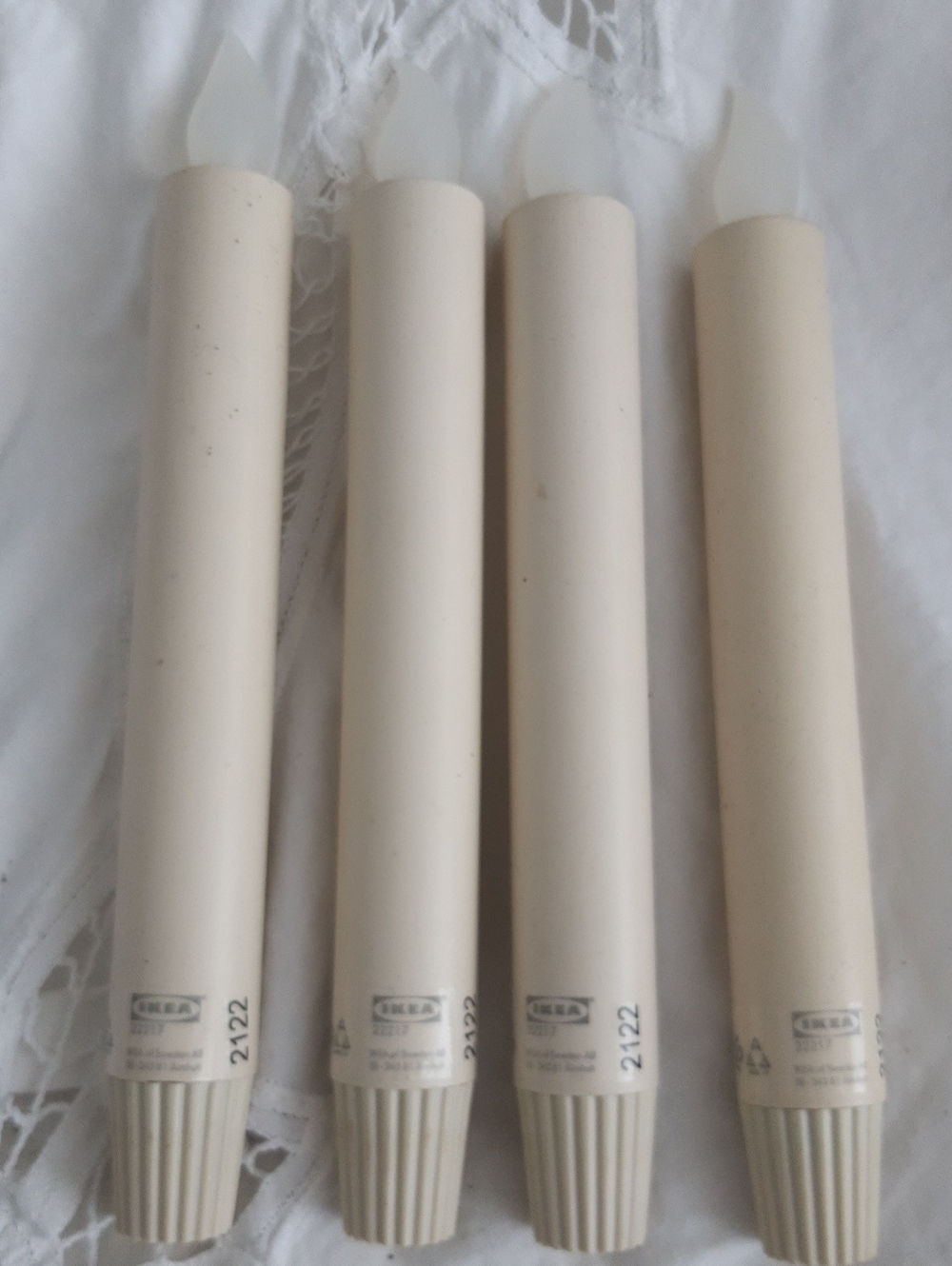 IKEA Battery Operated Tapered Candles — Set of 4